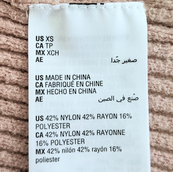 Becca Tilley x Bar III Mock Neck Sleeveless Ribbed Chenille Sweater, XS NWT - Picture 6 of 6